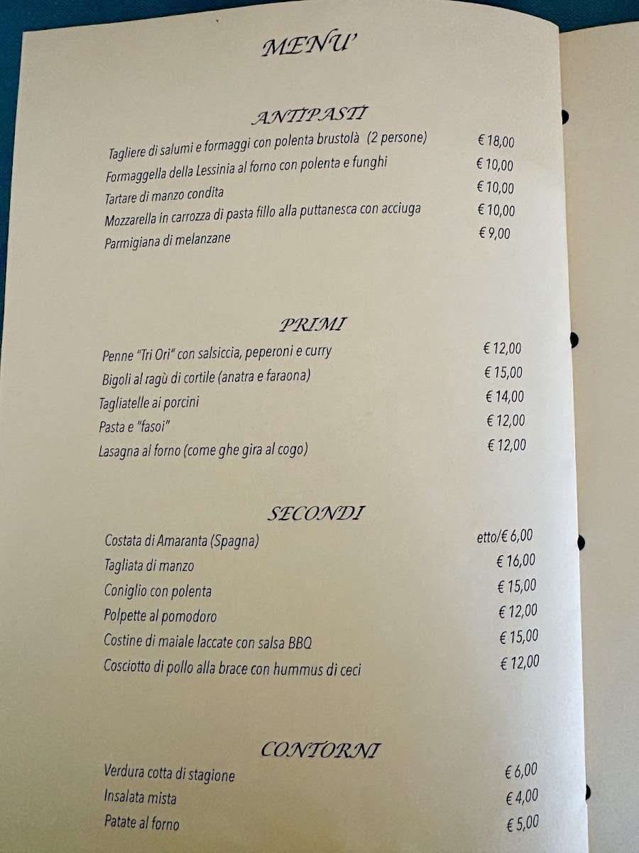 Menu Trattoria Tri Ori-1
